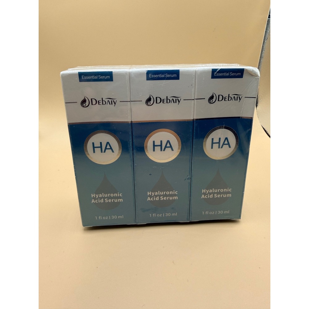 DEBAIY Hyaluronic Acid Essential Serum 3-Pack 1oz/30ml Each Niacinamide Peptides